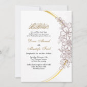 フローラムスリム結婚式招待状 招待状 (正面)