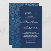 フローラムスリム結婚式招待状 招待状 (正面/裏面)