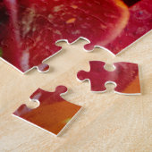 フローラムラサキユリ赤カナダの花 ジグソーパズル (側面)