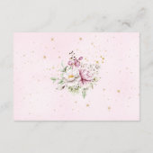 フローラムーンピンク本ベビー エンクロージャーカード (裏面)