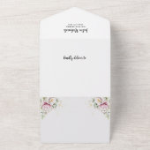 フローラムーンベビーシャワー オールインワン招待状 (外側)