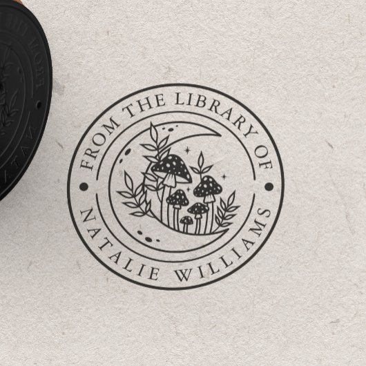 フローラムーンマッシュルーム ラバースタンプ