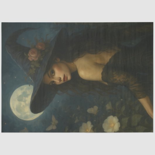 フローラムーンライトウィッチゴシックハロウィーンデクページ 薄葉紙 (正面)