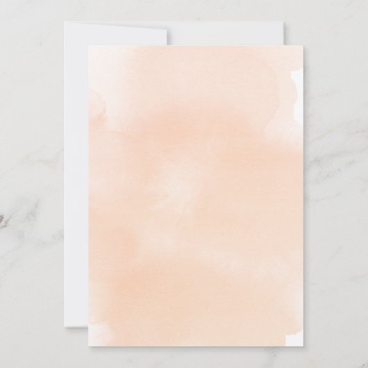 フローラムーン我々は赤ちゃんシャワーを心待ちできる 招待状 (裏面)