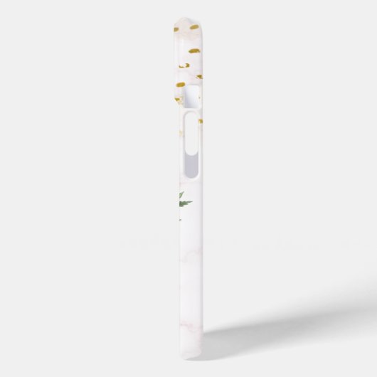 フローラムーン、ベージュ、イエローグラフィック Case-Mate iPhoneケース (裏面 / 左)