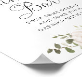 フローラムーヴ赤面エレガントウェディングミモザバー ポスター (角)