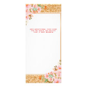 フローラメイクアップアーティスト美しいヘアサロンラックカード ラックカード (裏面)