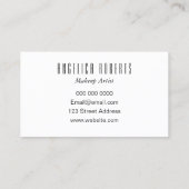 フローラメイクアップアーティスト/サロントレンディー名刺 名刺 (裏面)