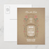 フローラメイスンの瓶の日付を除く 案内ポストカード (正面/裏面)