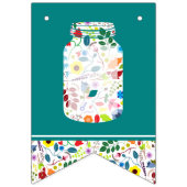 フローラメイスンジャーの赤ちゃんシャワー バンティングフラッグ (第1の旗)