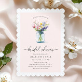 フローラメイスンジャーブライダルシャワー 招待状