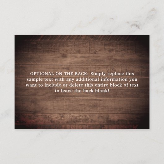 フローラメイスンジャールライツモノグラム結婚ズ詳細 エンクロージャーカード (裏面)