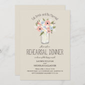 フローラメイスンジャールリハーサルディナー 招待状 (正面/裏面)