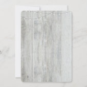 フローラメイスンジャー素朴生まれたばかりのベビーフォト誕生 案内状 (裏面)