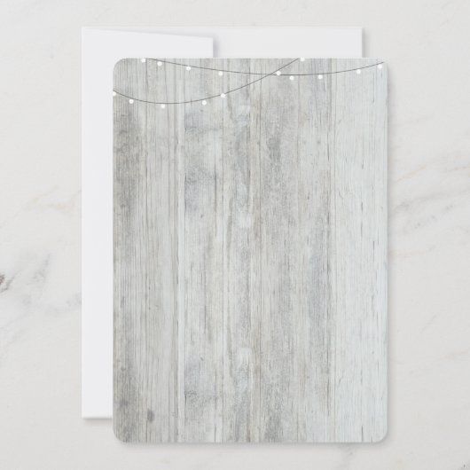 フローラメイスンジャー素朴生まれたばかりのベビーフォト誕生 案内状 (裏面)