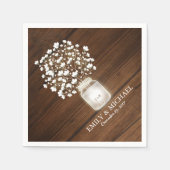 フローラメイスンジャー結婚ルスネス スタンダードカクテルナプキン (正面)