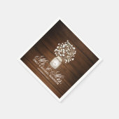 フローラメイスンジャー結婚ルスネス スタンダードカクテルナプキン (角)