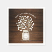 フローラメイスンジャー結婚ルスネス スタンダードカクテルナプキン (正面)