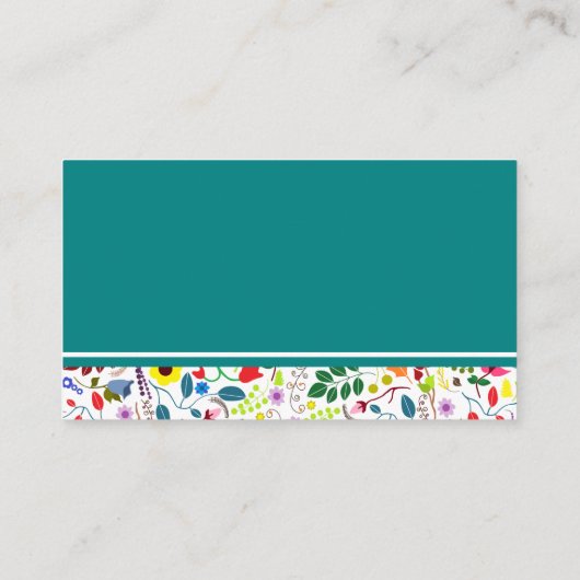 フローラメイスンジャー赤ちゃんシャワーギフトレジストリ エンクロージャーカード (裏面)