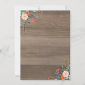 フローラメイスンジャーBBQベビーシャワー招待状 招待状 (裏面)