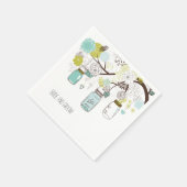 フローラメイスン・ジャース スタンダードカクテルナプキン (角)