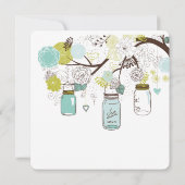 フローラメイソンジャースブライダルシャワー 招待状 (裏面)