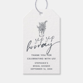 フローラメイソンジャールシップホレーブライダルシャワー ギフトタグ