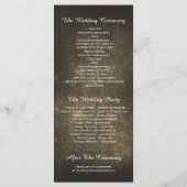 フローラメイソンjarイエローのエレガントな結婚式 プログラム (裏面)