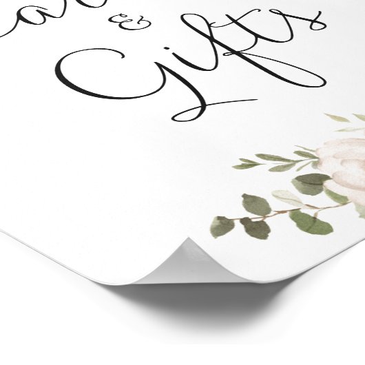 フローラメイヴ赤面エレガントなウェディングカードギフト ポスター (角)