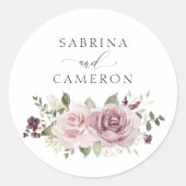 フローラメイヴ赤面エレガントウェディング封筒用シール ラウンドシール (正面)