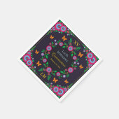 フローラメエレガントキシカンフォークアートフィエスタキンセアニェラ スタンダードカクテルナプキン (角)