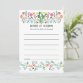 フローラメカラフルキシカンフィエスタブライダルシャワー アドバイスカード (スタンド正面)