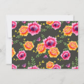 フローラメカラフルキシカンフィエスタブライダルシャワー 招待状 (裏面)