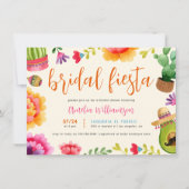 フローラメカラフルキシカンフィエスタブライダルシャワー 招待状 (正面)