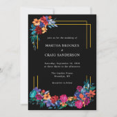 フローラメカラフルキシカンフィエスタ結婚式招待状 招待状 (正面)