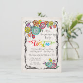 フローラメキシカラフルカンフィエスタ引っ越し祝いパーティーパーティー 招待状 (スタンド正面)