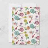 フローラメキシカラフルカンフィエスタ引っ越し祝いパーティーパーティー 招待状 (裏面)