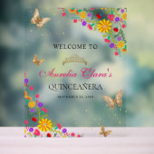 フローラメキシカンティアラバタフライミキンセアニラ アクリルサイン