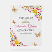 フローラメキシカンティアラバタフライミキンセアニラ アクリルサイン