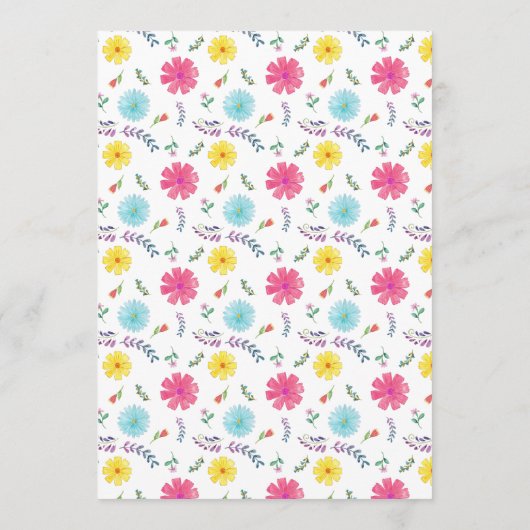 フローラメキシカンフィエスタブライダルシャワー アドバイスカード (裏面)