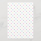 フローラメキシカンフィエスタベビーまたはブライダルシャワー アドバイスカード (裏面)