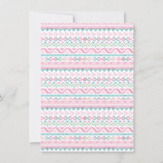 フローラメキシカンフィエスタベビーシャワー 招待状 (裏面)