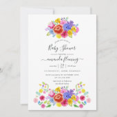 フローラメキシカンフィエスタベビーシャワー 招待状 (正面)