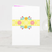 フローラメキシコのフィエスタ白とピンクスイート16 招待状 (裏面)