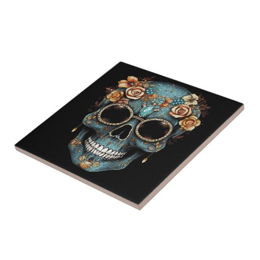 フローラメキシコスカルの日の死んだディアデムエルト タイル (側面)