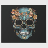 フローラメキシコスカルの日の死んだディアデムエルト ラッピングペーパー (フラット)