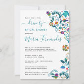 フローラメキシコスタイルドライブバイブライダルシャワー 招待状 (正面)