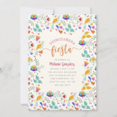 フローラメキシコ刺繍キンセアニラフィエスタ 招待状 (正面)