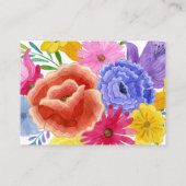 フローラメキシコ結婚フィエスタの宿泊施設 エンクロージャーカード (裏面)