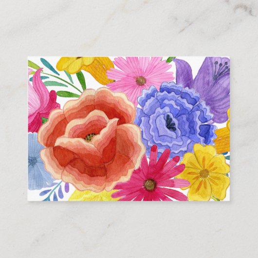 フローラメキシコ結婚フィエスタの宿泊施設 エンクロージャーカード (裏面)